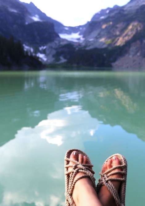 And what a great way to relax after a crazy steep hike!