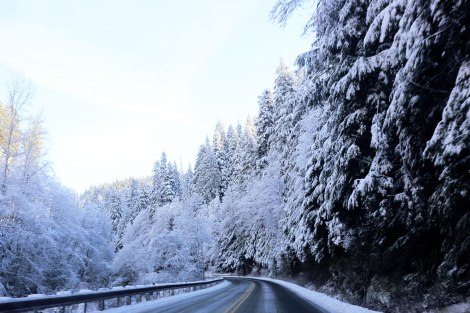 Mountain Loop Highway winter