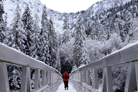 Big Four Ice Caves in winter