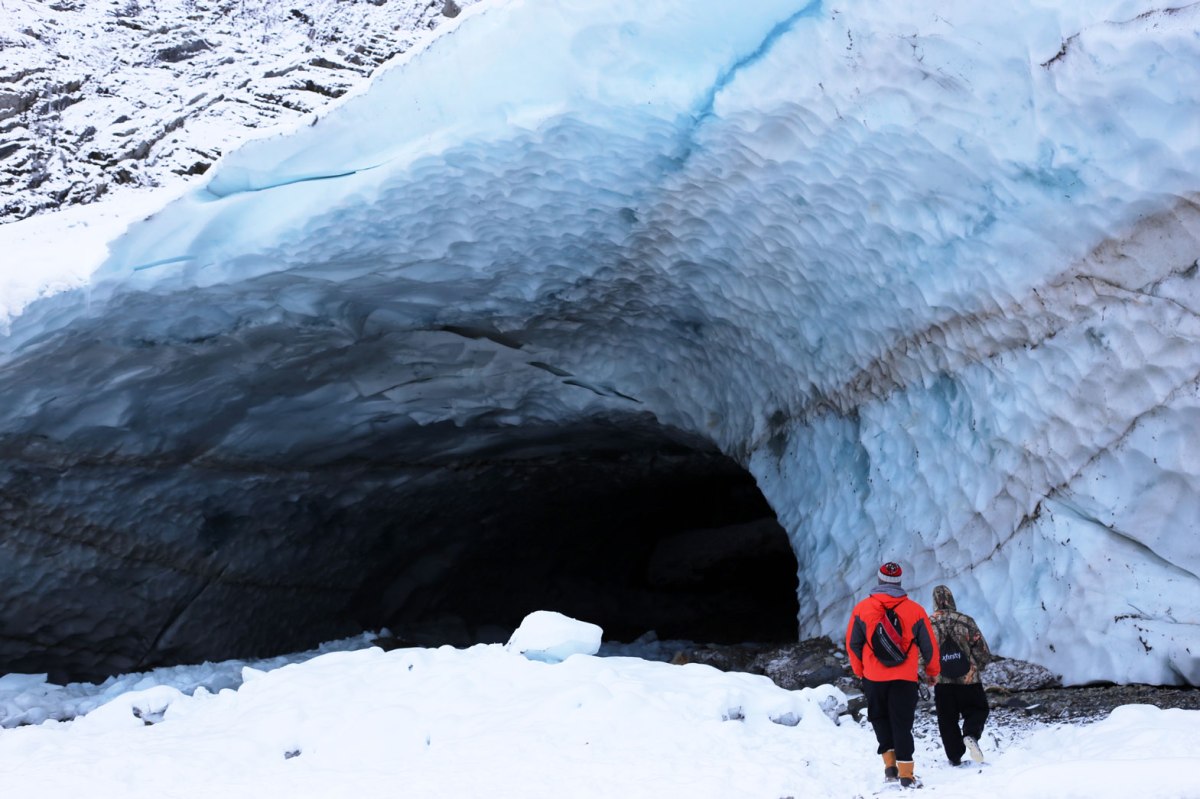 Big Four Ice Caves in winter
