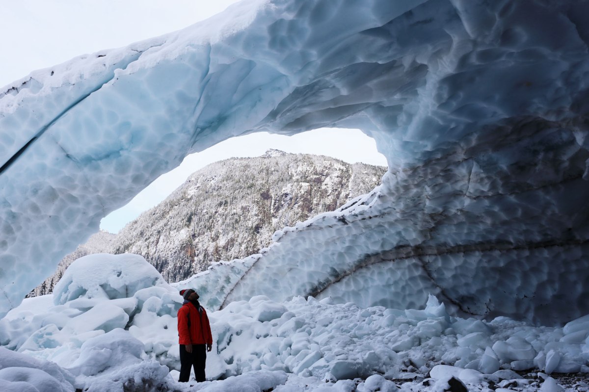 Big Four Ice Caves in winter
