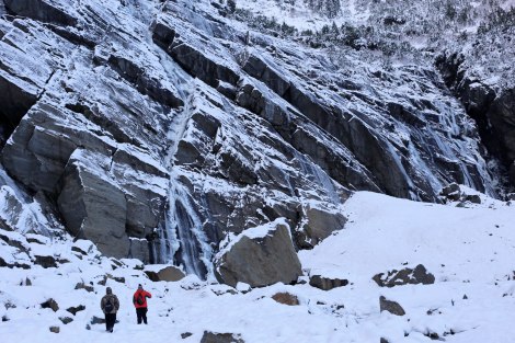 Big Four Ice Caves in winter