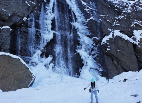 Big Four Ice Caves in winter