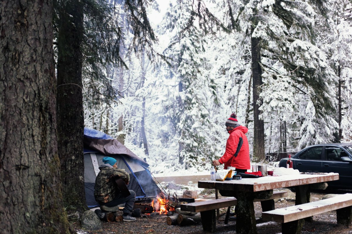 Verlot Campground, winter