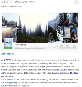 Interview with DOBE GLOBE.