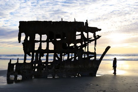 Peter Iredale ship wreck, oregon coast road trip