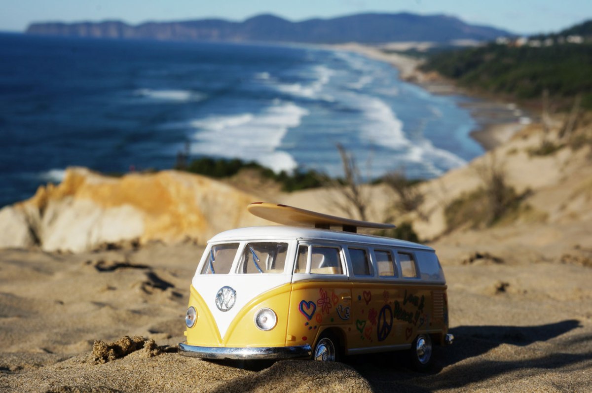 Oregon Coast, Cape Kiwanda, road trip, VW Bus