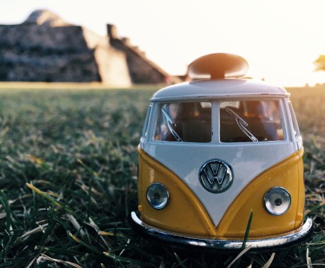 Xochicalco, Morelos, Mexico, VW Bus