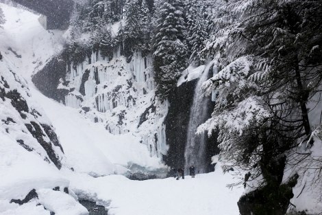 Franklin Falls, WA, winter, PNW