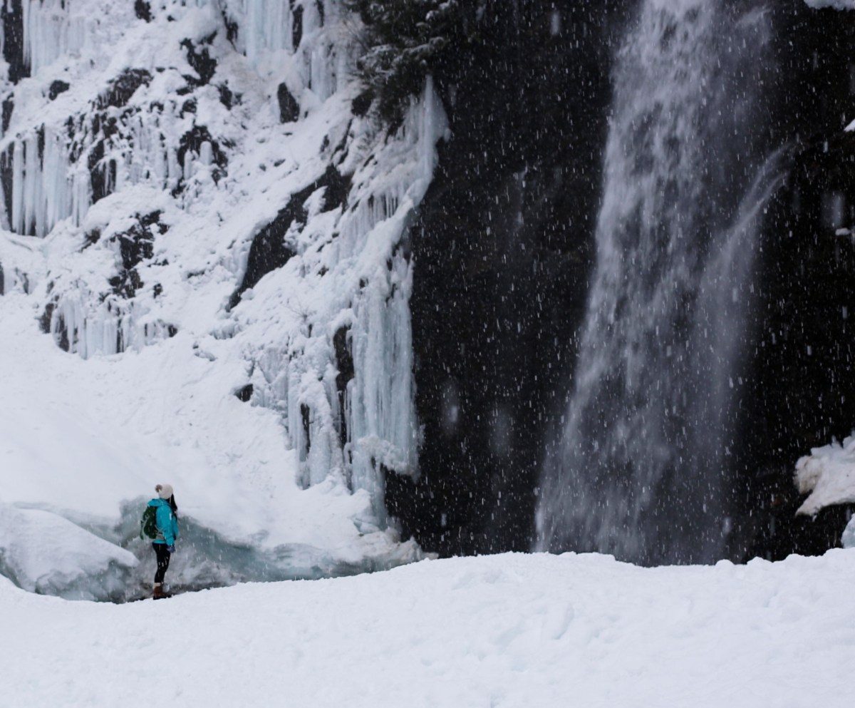 Franklin Falls, WA, winter, PNW