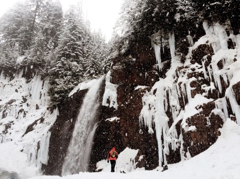 Franklin Falls, WA, winter, PNW