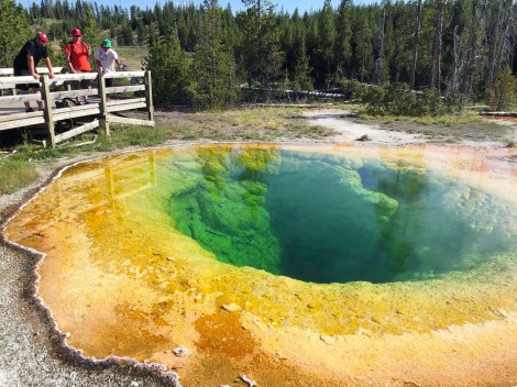Upper Geyser Basin, morning glory pool, Yellowstone