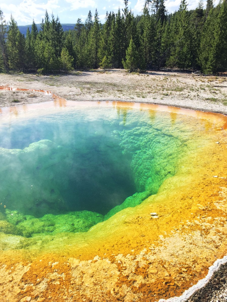 Upper Geyser Basin, morning glory pool, Yellowstone