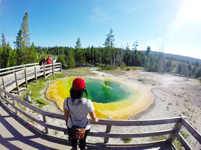 Upper Geyser Basin, morning glory pool, Yellowstone