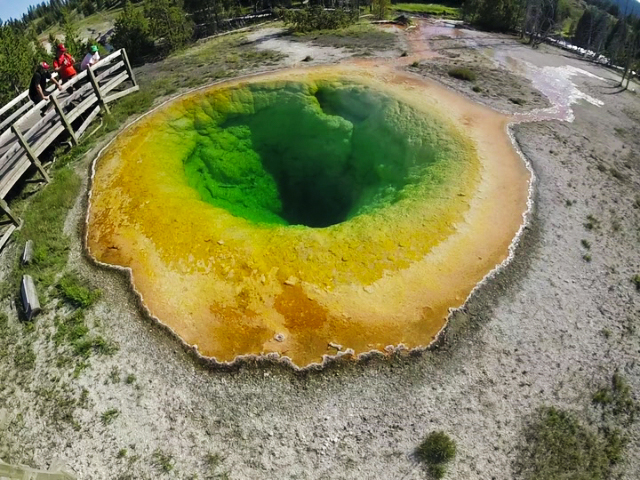 Upper Geyser Basin, morning glory pool, Yellowstone