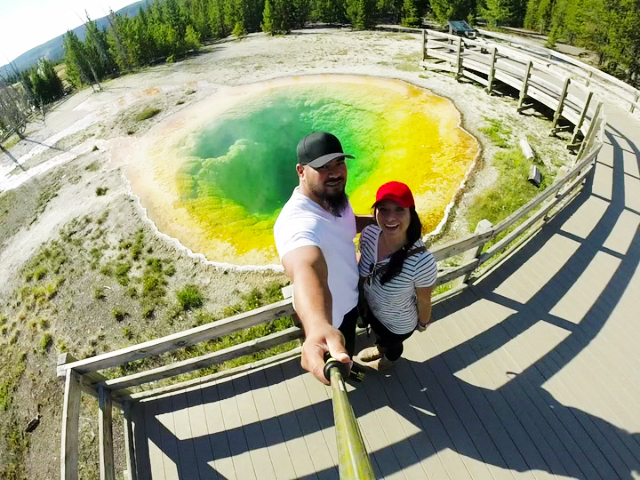 Upper Geyser Basin, morning glory pool, Yellowstone