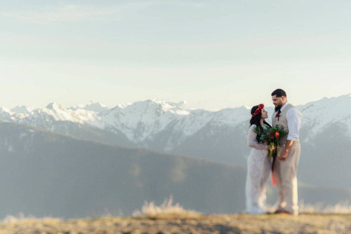 #OfWildestLove, Hurricane Ridge, Lake Crescent, Olympic National Park elopement
