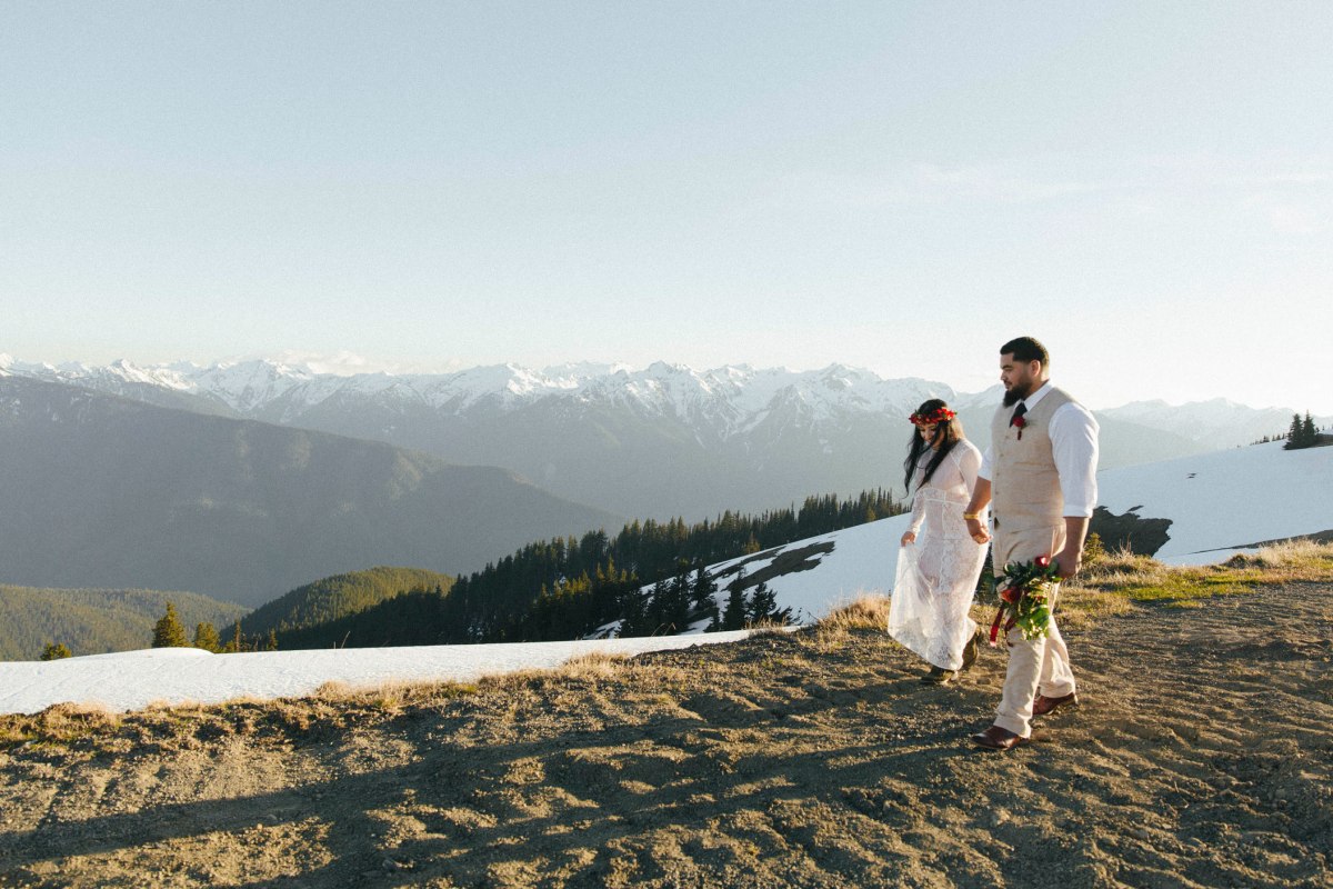 #OfWildestLove, Hurricane Ridge, Lake Crescent, Olympic National Park elopement