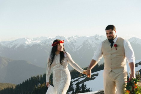 #OfWildestLove, Hurricane Ridge, Lake Crescent, Olympic National Park elopement