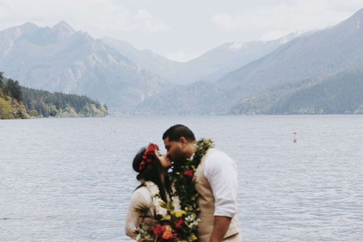 OfWildestLove, campground elopement, olympic national park, lake crescent