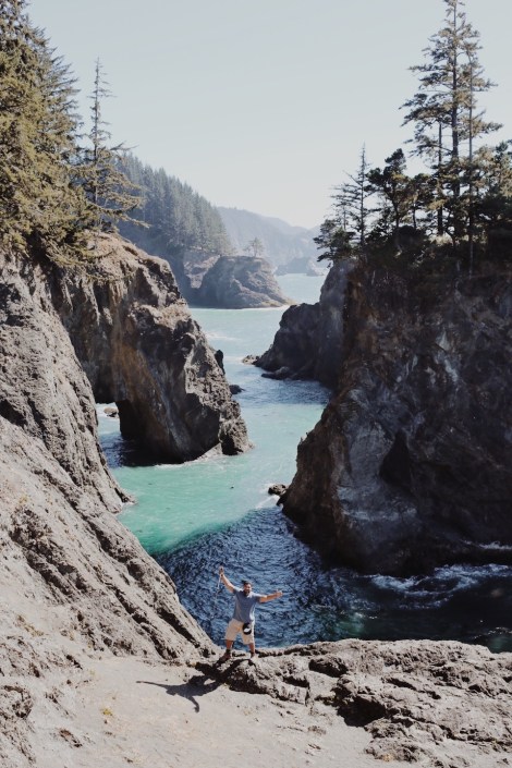 Samuel H. Boardman State Scenic Corridor, Oregon coast, Secret Beach, summer road trip